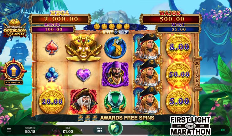 Cách chơi Adventures Of Doubloon Island Slot